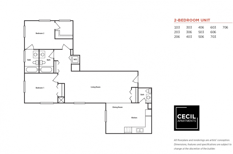 Cecil Apartments in Baltimore, MD PMC Property Group Apartments